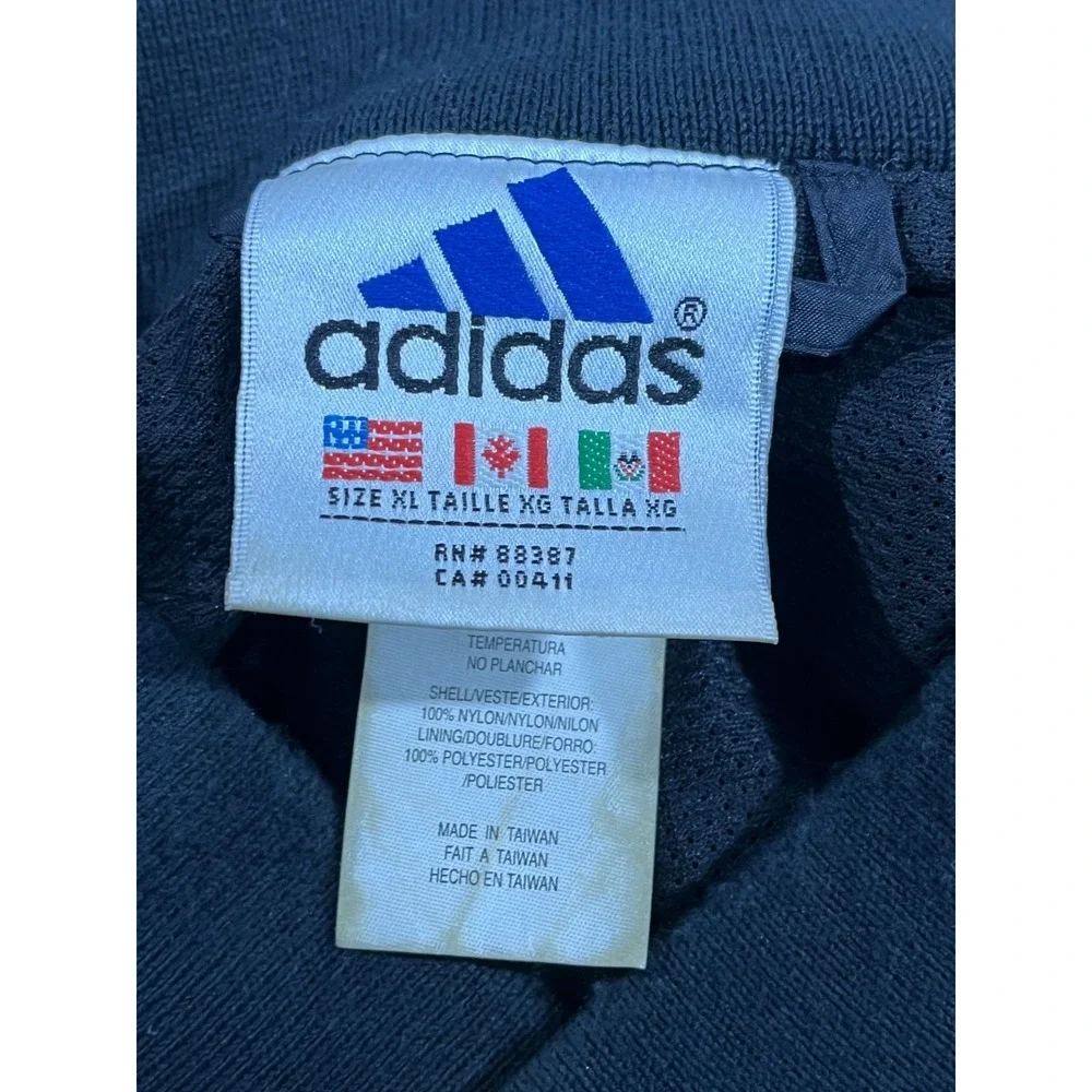 Vintage Adidas Pullover Soccer Football Windbreaker XL 90s Windbreaker Retro